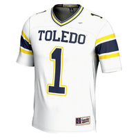 Toledo Rockets Football Jersey, White Sportswear Jersey Shirt, Lightweight Breathable Athletic Jersey, Casual Gift for Men
