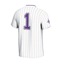 Furman Paladins Softball Jersey, White Fashion Lightweight Sportswear Jersey Shirt, Lightweight Breathable Athletic Jersey, Casual Gift for Men