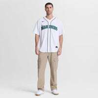 Colt Emerson Seattle Mariners Baseball Jersey, White Sportswear Jersey Shirt, Lightweight Breathable Athletic Jersey, Casual Gift for Men