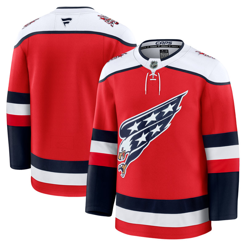 Washington Capitals Hockey Jersey, Red Premium Sportswear Jersey Shirt, Long Sleeve Hockey Sweater Jersey, Casual Gift for Men, Style 203133884