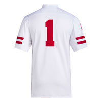 Nebraska Huskers Football Jersey, White Sportswear Jersey Shirt, Lightweight Breathable Athletic Jersey, Casual Gift for Men, Style 5226883