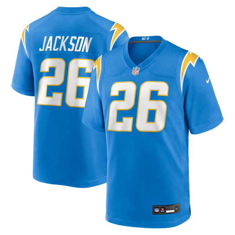 Donte Jackson Los Angeles Chargers Football Jersey, Powder Sportswear Jersey Shirt, Lightweight Breathable Athletic Jersey, Casual Gift for Men