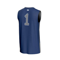 Nevada Wolf Pack Basketball Jersey, Navy Fashion Lightweight Sportswear Jersey Shirt, Sleeveless Athletic Tank Jersey, Casual Gift for Men