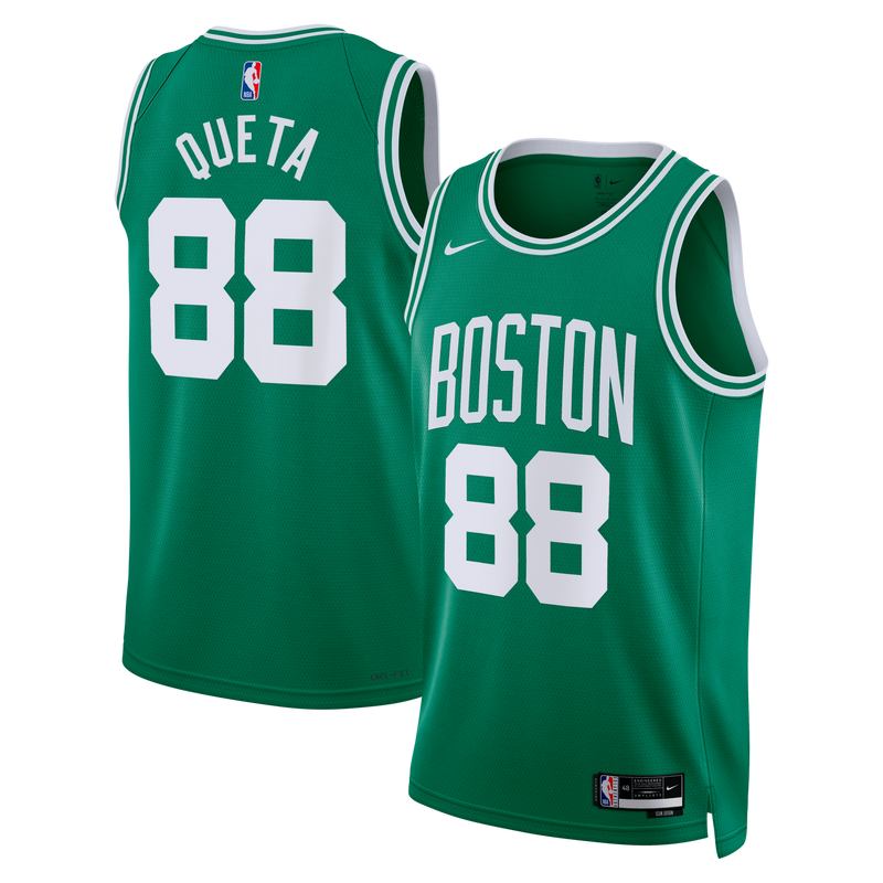 Neemias Queta Boston Celtics Basketball Jersey, Kelly Green Sportswear Jersey Shirt, Sleeveless Athletic Tank Jersey, Casual Gift for Men