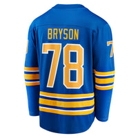 Jacob Bryson Buffalo Sabres Hockey Jersey, Royal Breakaway Home Sportswear Jersey Shirt, Long Sleeve Hockey Sweater Jersey, Casual Gift for Men