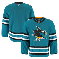 San Jose Sharks Hockey Jersey, Teal Authentic Sportswear Jersey Shirt, Long Sleeve Hockey Sweater Jersey, Casual Gift for Men, Style 201897982