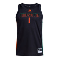 Miami Hurricanes Basketball Jersey, Black Swingman Sportswear Jersey Shirt, Sleeveless Athletic Tank Jersey, Casual Gift for Men