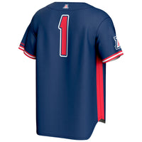 Arizona Wildcats Baseball Jersey, Navy Fashion Lightweight Sportswear Jersey Shirt, Lightweight Breathable Athletic Jersey, Casual Gift for Men