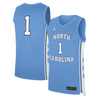 North Carolina Tar Heels Basketball Jersey, Blue Sportswear Jersey Shirt, Sleeveless Athletic Tank Jersey, Casual Gift for Men, Style 201169604