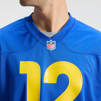 Puka Nacua Los Angeles Rams Football Jersey, Royal Game Sportswear Jersey Shirt, Lightweight Breathable Athletic Jersey, Casual Gift for Men