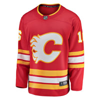 Morgan Frost Calgary Flames Hockey Jersey, Red Breakaway Home Sportswear Jersey Shirt, Long Sleeve Hockey Sweater Jersey, Casual Gift for Men