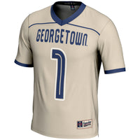 Georgetown Hoyas Lacrosse Jersey, Gray Lightweight Sportswear Jersey Shirt, Lightweight Breathable Athletic Jersey, Casual Gift for Men