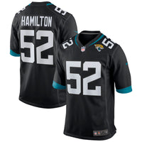 DaVon Hamilton Jacksonville Jaguars Football Jersey, Black Sportswear Jersey Shirt, Lightweight Breathable Athletic Jersey, Casual Gift for Men