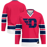 Dayton Flyers Hockey Jersey, Red Sportswear Jersey Shirt, Long Sleeve Hockey Sweater Jersey, Casual Gift for Men