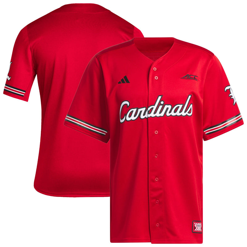 Louisville Cardinals Reverse Retro Baseball Jersey, Red Sportswear Jersey Shirt, Lightweight Breathable Athletic Jersey, Casual Gift for Men