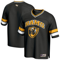 VCU Rams Football Jersey, Black Sportswear Jersey Shirt, Lightweight Breathable Athletic Jersey, Casual Gift for Men