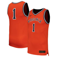 Virginia Cavaliers Basketball Jersey, Orange Replica Throwback Sportswear Jersey Shirt, Sleeveless Athletic Tank Jersey, Casual Gift for Men