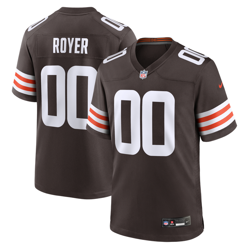 Joe Royer Cleveland Browns Football Jersey, Brown Game Sportswear Jersey Shirt, Lightweight Breathable Athletic Jersey, Casual Gift for Men