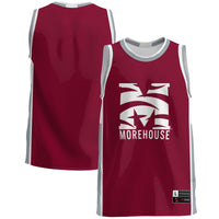 Morehouse Maroon Tigers Basketball Jersey, Lightweight Sportswear Jersey Shirt, Sleeveless Athletic Tank Jersey, Casual Gift for Men