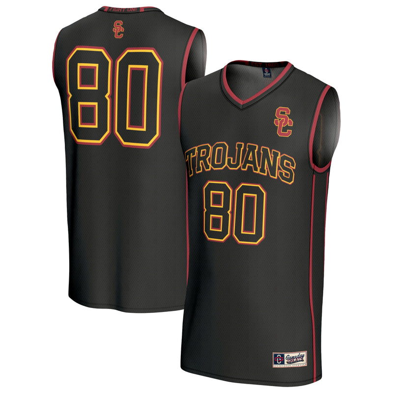 USC Trojans Lightweight Basketball Jersey, Black Fashion Sportswear Jersey Shirt, Sleeveless Athletic Tank Jersey, Casual Gift for Men