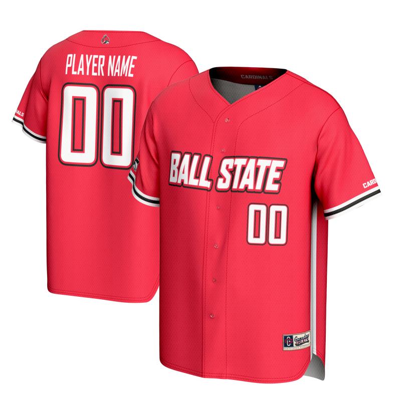 Ball State Cardinals Baseball Jersey, Sportswear Jersey Shirt, Lightweight Breathable Athletic Jersey, Casual Gift for Men, Style 201179905