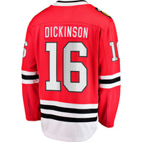 Jason Dickinson Chicago Blackhawks Hockey Jersey, Red Breakaway Sportswear Jersey Shirt, Long Sleeve Hockey Sweater Jersey, Casual Gift for Men