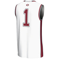 UChicago Maroons Basketball Jersey, White Lightweight Sportswear Jersey Shirt, Sleeveless Athletic Tank Jersey, Casual Gift for Men