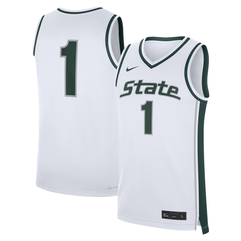 Michigan State Spartans Basketball Jersey, White Replica Alternate Sportswear Jersey Shirt, Sleeveless Athletic Tank Jersey, Casual Gift for Men