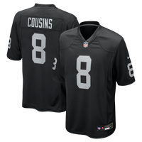 Kirk Cousins Las Vegas Raiders Football Jersey, Black Game Sportswear Jersey Shirt, Lightweight Breathable Athletic Jersey, Casual Gift for Men