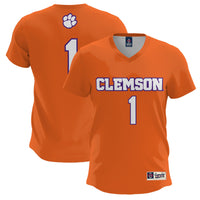 Clemson Tigers Lacrosse Jersey, Orange Lightweight Sportswear Jersey Shirt, Lightweight Breathable Athletic Jersey, Casual Gift for Men