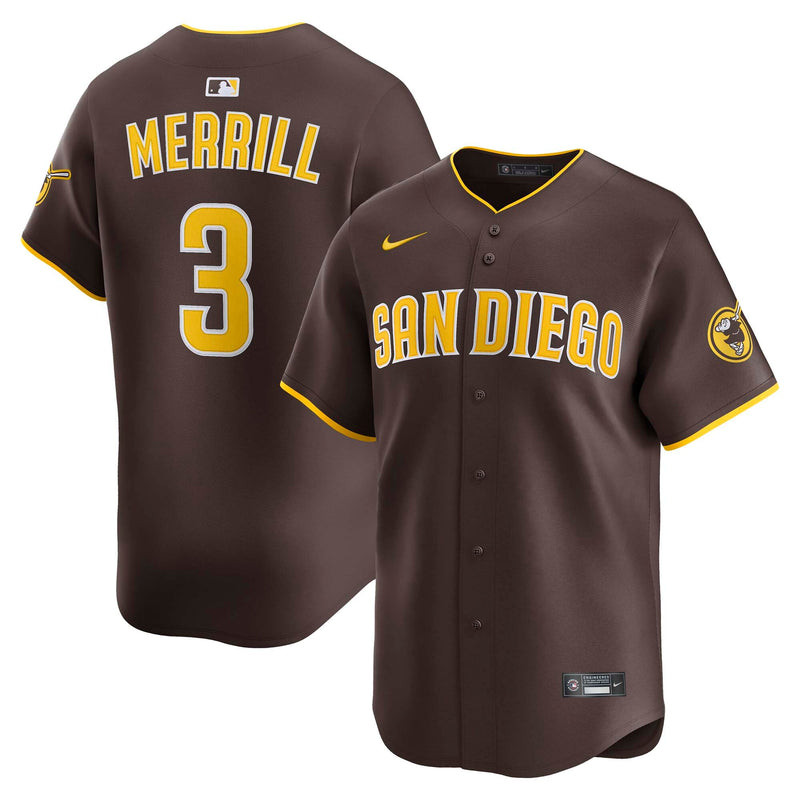 Jackson Merrill San Diego Padres Baseball Jersey, Sportswear Jersey Shirt, Lightweight Athletic Jersey, Casual Gift for Men, Style 202777983
