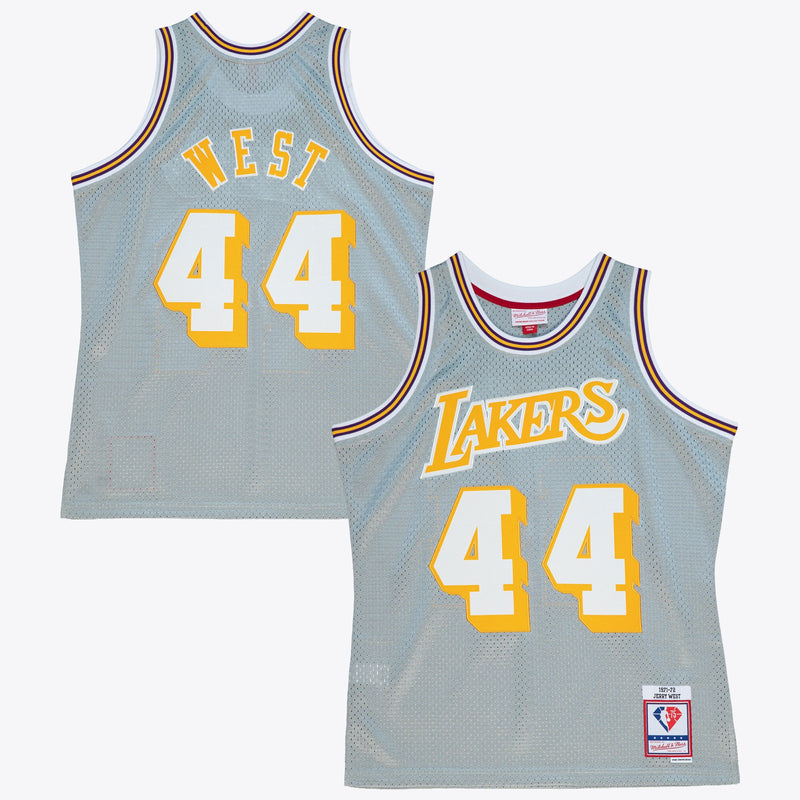 Los Angeles Lakers Basketball Jersey, Silver Sportswear Jersey Shirt, Sleeveless Athletic Tank Jersey, Casual Gift for Men, Style 204329778