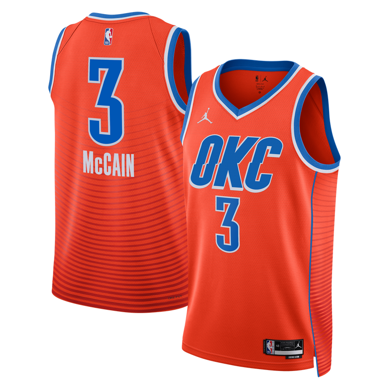 Jared McCain Oklahoma City Thunder Basketball Jersey, Orange Sportswear Jersey Shirt, Sleeveless Athletic Tank Jersey, Casual Gift for Men