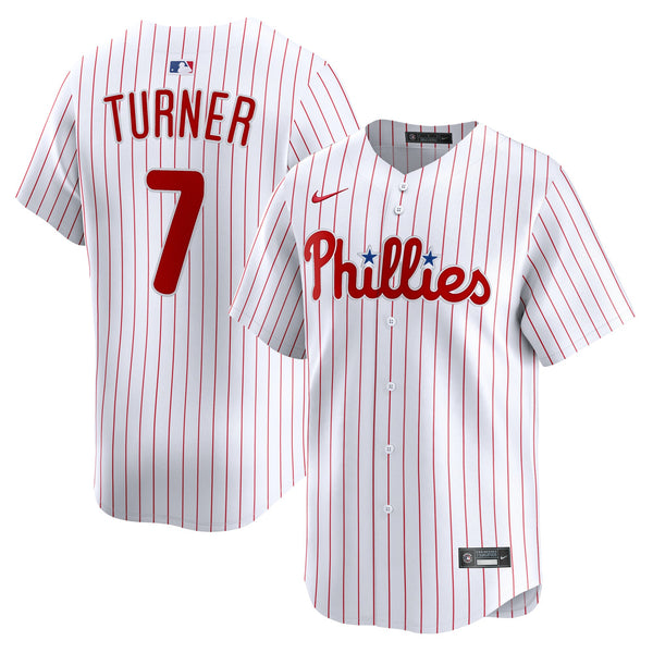 Philadelphia Phillies Trea Turner White Home Limited Player Jersey