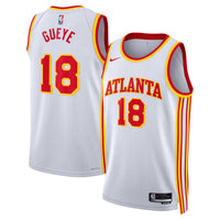 Mouhamed Gueye Atlanta Hawks Basketball Jersey, White Swingman Sportswear Jersey Shirt, Sleeveless Athletic Tank Jersey, Casual Gift for Men