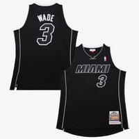 Miami Heat Basketball Jersey, Black Authentic Alternate Sportswear Jersey Shirt, Sleeveless Athletic Tank Jersey, Casual Gift for Men