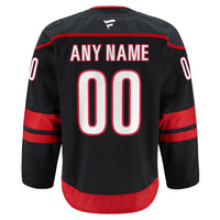 Carolina Hurricanes Hockey Jersey, Black Sportswear Jersey Shirt, Long Sleeve Hockey Sweater Jersey, Casual Gift for Men, Style 202056747