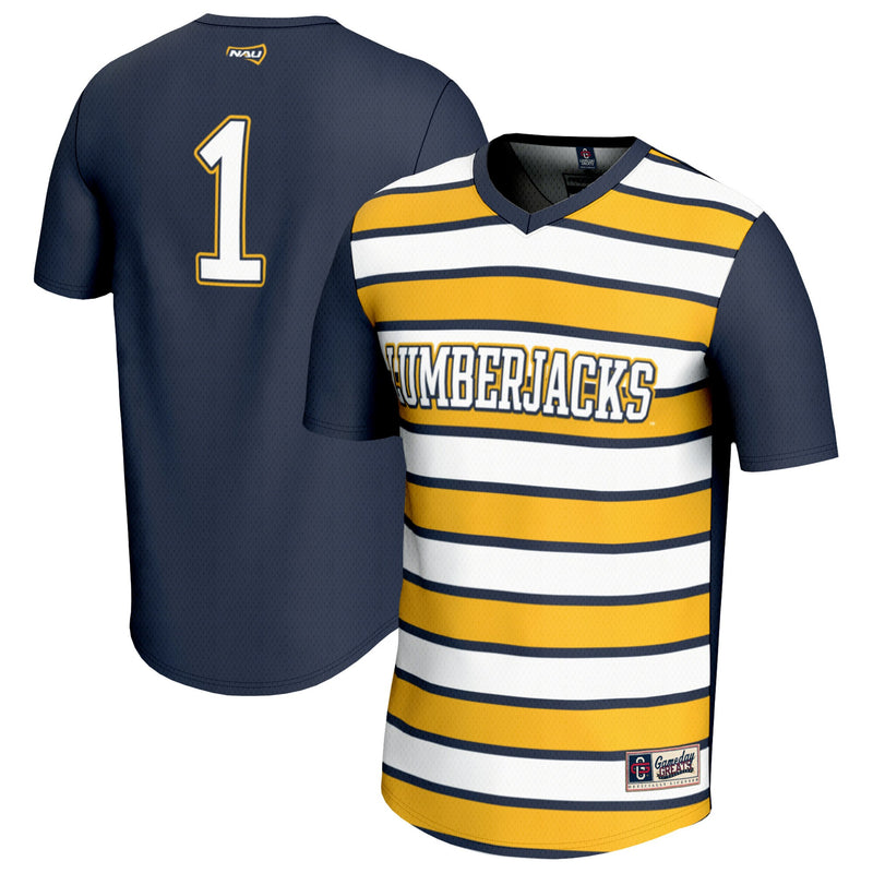 Northern Arizona Lumberjacks Soccer Jersey, Navy Fashion Sportswear Jersey Shirt, Lightweight Breathable Athletic Jersey, Casual Gift for Men