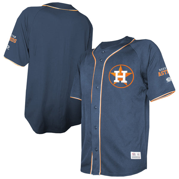 Houston Astros Navy Team Color Full-Button Fashion Jersey