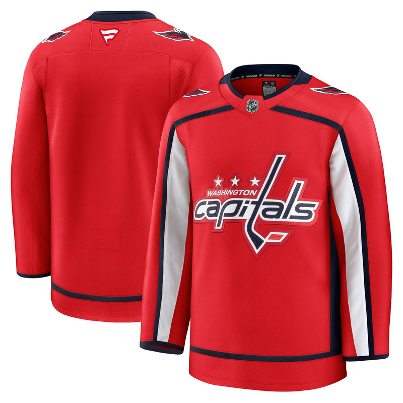 Washington Capitals Hockey Jersey, Red Premium Home Sportswear Jersey Shirt, Long Sleeve Hockey Sweater Jersey, Casual Gift for Men
