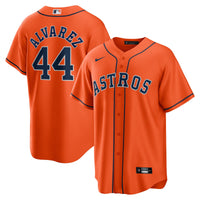 Yordan Álvarez Houston Astros Baseball Jersey, Orange Sportswear Jersey Shirt, Lightweight Breathable Athletic Jersey, Casual Gift for Men