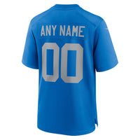 Detroit Lions Football Jersey, Blue Game Alternate Sportswear Jersey Shirt, Lightweight Breathable Athletic Jersey, Casual Gift for Men