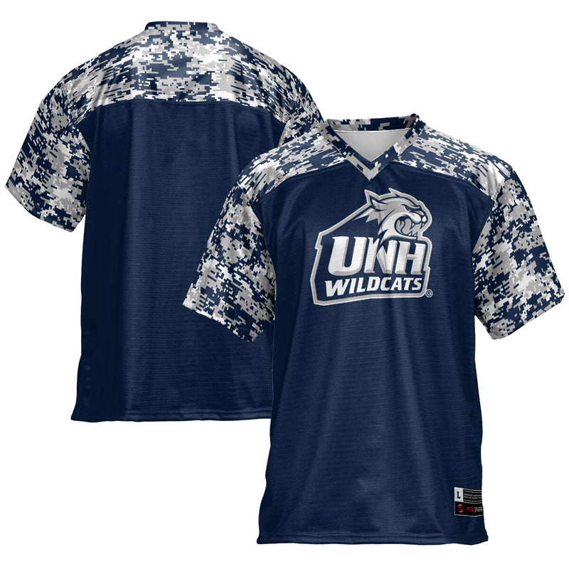 New Hampshire Wildcats Football Jersey, Navy Sportswear Jersey Shirt, Lightweight Breathable Athletic Jersey, Casual Gift for Men, Style 4728684