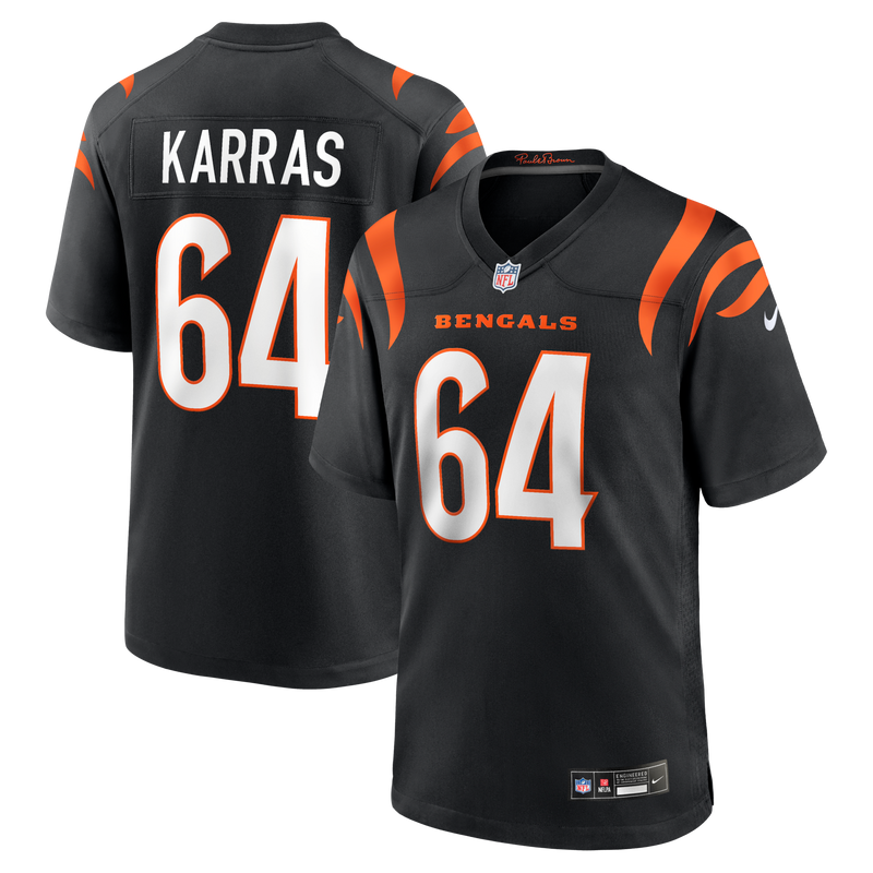 Ted Karras Cincinnati Bengals Football Jersey, Black Game Sportswear Jersey Shirt, Lightweight Breathable Athletic Jersey, Casual Gift for Men