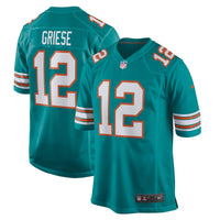 Bob Griese Miami Dolphins Football Jersey, Aqua Sportswear Jersey Shirt, Lightweight Breathable Athletic Jersey, Casual Gift for Men