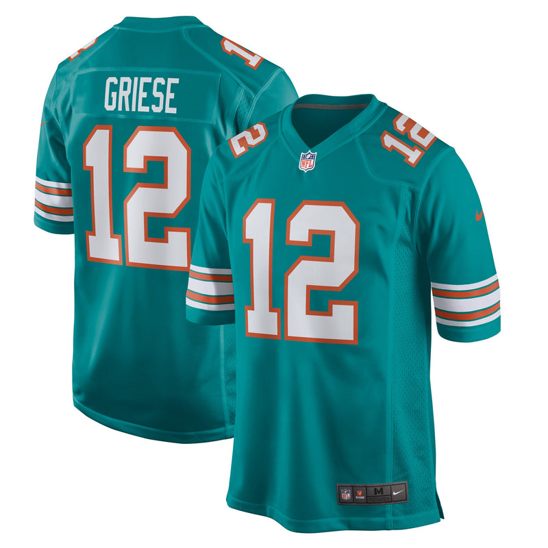 Bob Griese Miami Dolphins Football Jersey, Aqua Sportswear Jersey Shirt, Lightweight Breathable Athletic Jersey, Casual Gift for Men