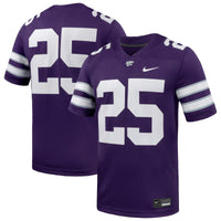 Kansas State Wildcats Football Jersey, Purple Game Sportswear Jersey Shirt, Lightweight Breathable Athletic Jersey, Casual Gift for Men