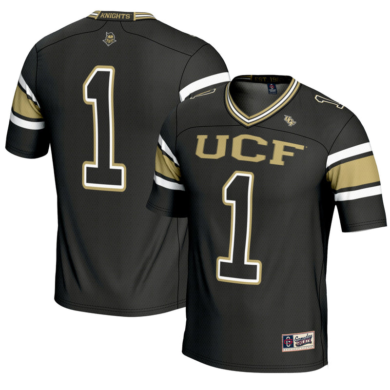 UCF Knights Football Jersey, Black Sportswear Jersey Shirt, Lightweight Breathable Athletic Jersey, Casual Gift for Men, Style 5182317