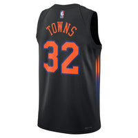 Karl-Anthony Towns New York Knicks Basketball Jersey, Black Sportswear Jersey Shirt, Sleeveless Athletic Tank Jersey, Casual Gift for Men