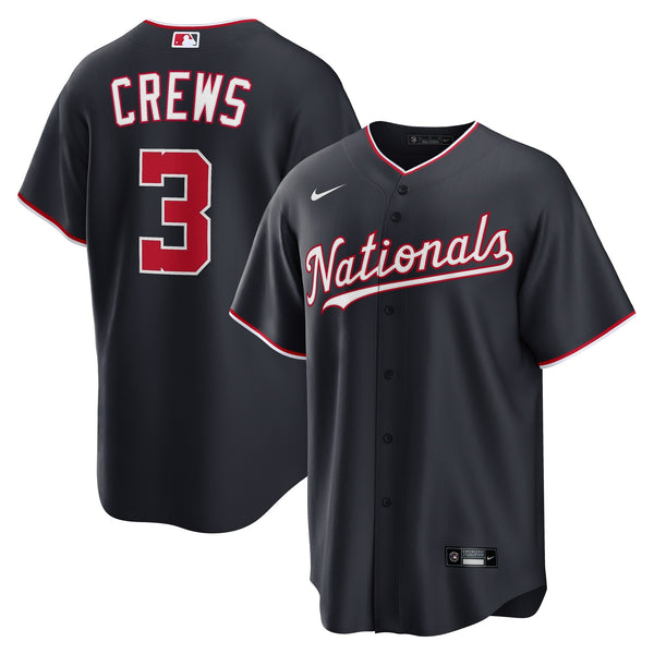 Washington Nationals Dylan Crews Navy Alternate Replica Jersey